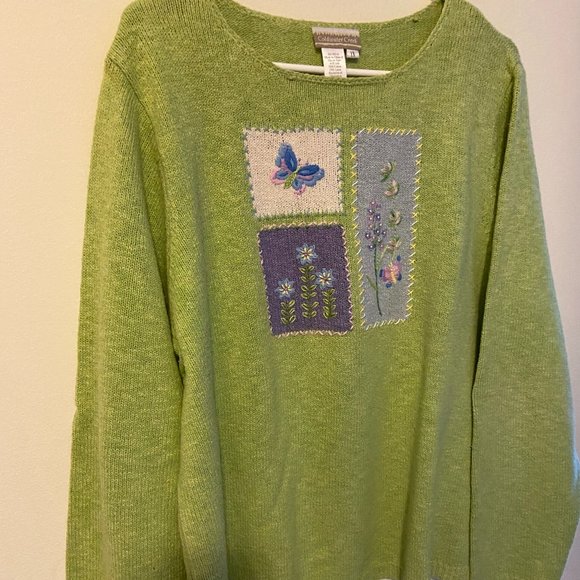 Coldwater Creek Sweaters - Coldwater Creek Embroidered Sweater
